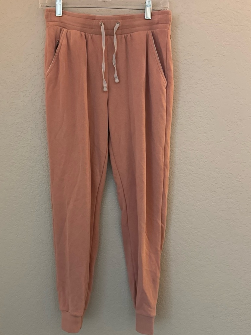 Women's Casual Drawstring Jogger Pants - Blush